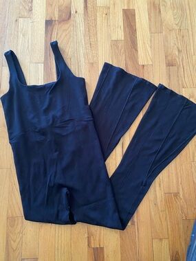 Free People Movement Rich Soul Black Flared Onesie